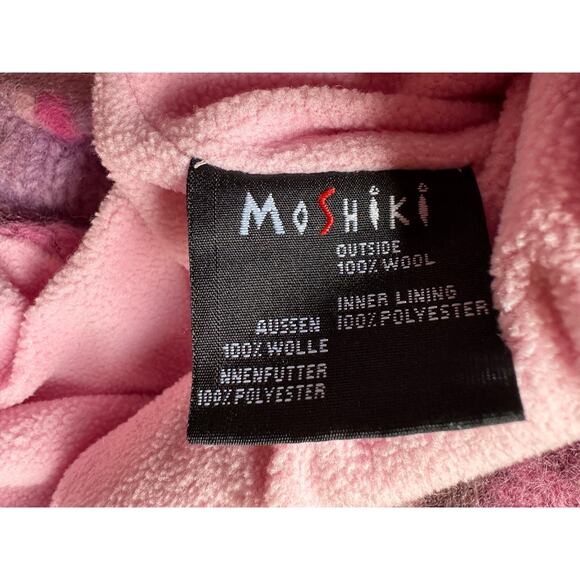 MOSHIKI Lot of 2 Caps 100% Wood Nepal Pink Purple Print Hats - Picture 5 of 7